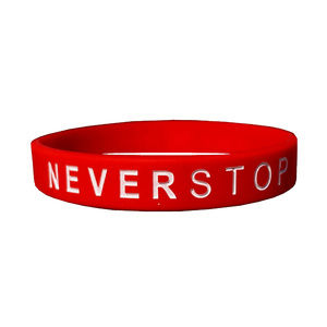 NEVER STOP - The Motivation You Wear! Red/White